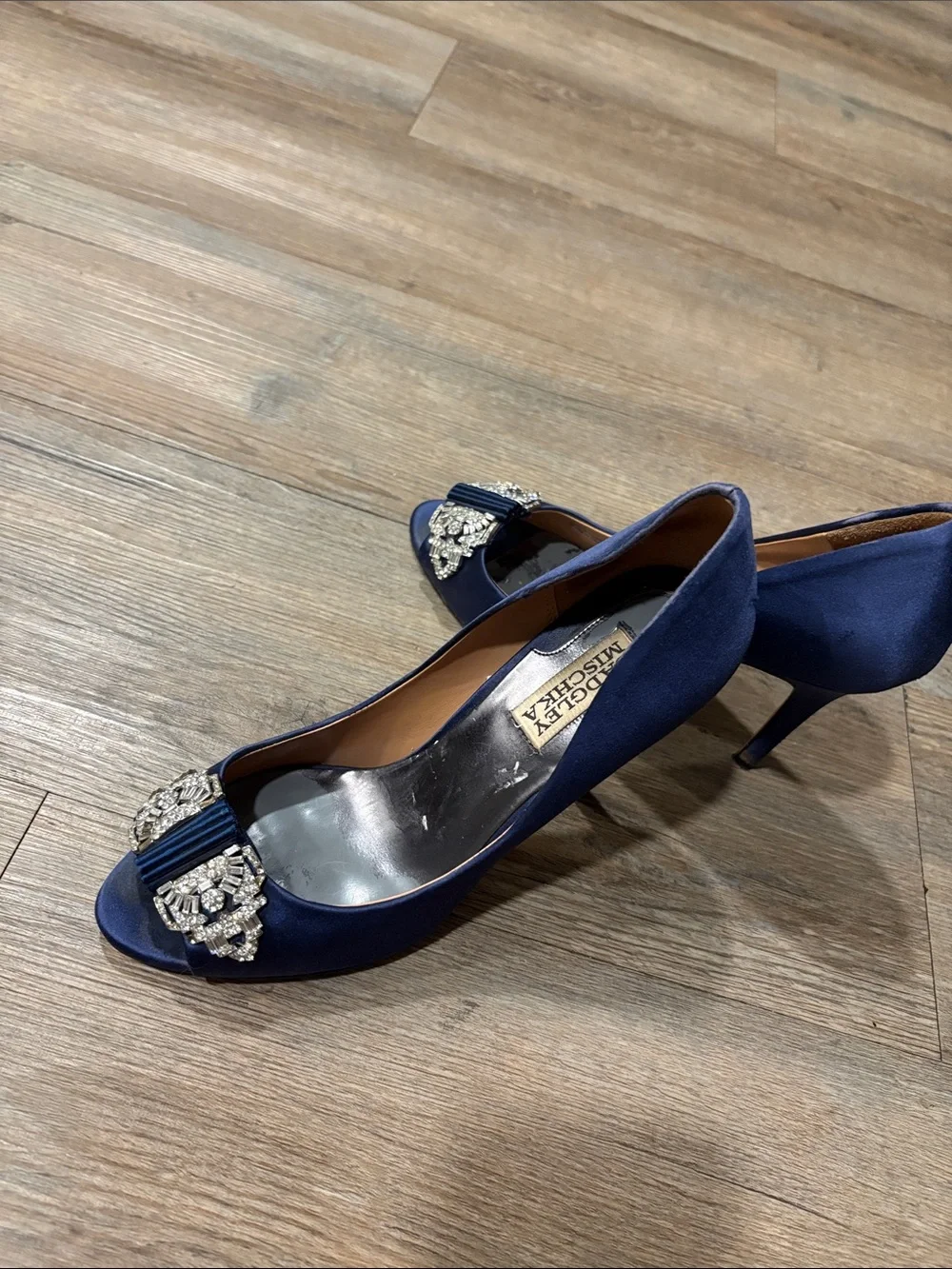 Badgley Mischka elegant navy